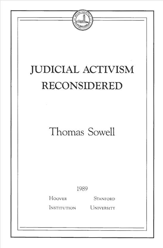 Judicial Activism Reconsidered